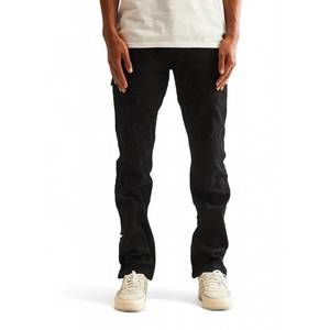 NEW EMBELLISH owen straight denim jean in jet black